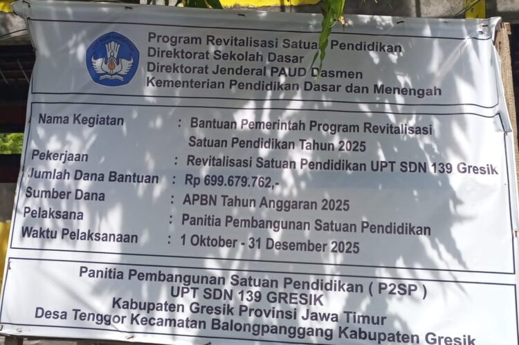 DIDUGA TERJADI MARK UP MATERIAL REVITALISASI SDN 139, GENTENG RETAK TETAP DIPASANG — ANGGARAN CAPAI RP 699 JUTA